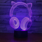3D LED Lamp | Laser-Engraved Acrylic & 16 Colors