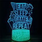 3D LED Lamp | Laser-Engraved Acrylic & 16 Colors