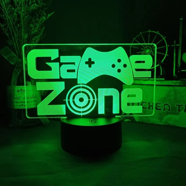 3D LED Lamp | Laser-Engraved Acrylic & 16 Colors