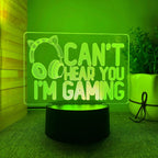 3D LED Lamp | Laser-Engraved Acrylic & 16 Colors