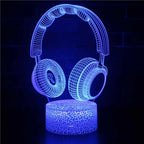 3D LED Lamp | Laser-Engraved Acrylic & 16 Colors