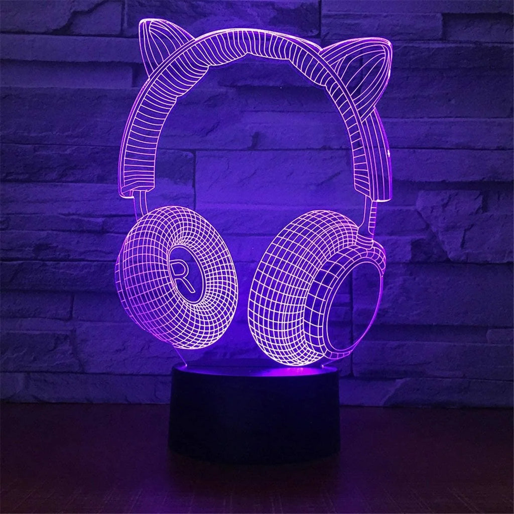 3D LED Lamp | Laser-Engraved Acrylic & Touch Remote Control