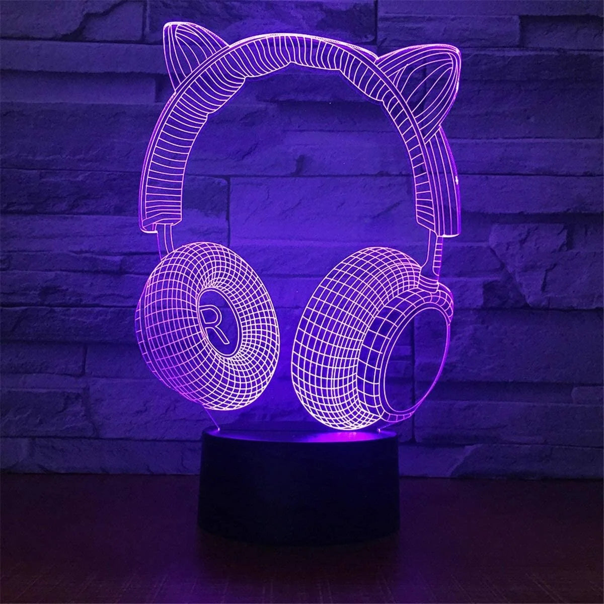 3D LED Lamp | Laser-Engraved Acrylic & Touch Remote Control