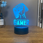 3D LED Lamp | Laser-Engraved Acrylic & Touch Remote Control