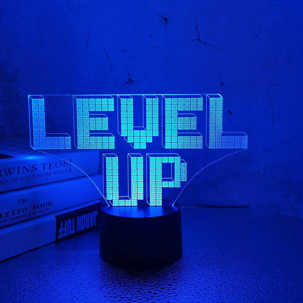 3D LED Lamp | Laser-Engraved Acrylic & Touch Remote Control
