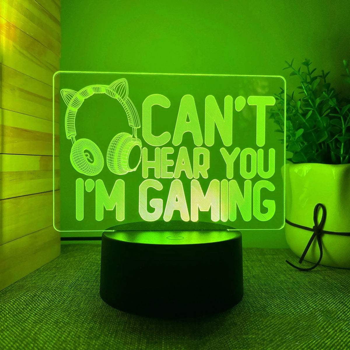 3D LED Lamp | Laser-Engraved Acrylic & Touch Remote Control