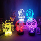 3D LED Lamp | Laser-Engraved Acrylic & Touch Remote Control