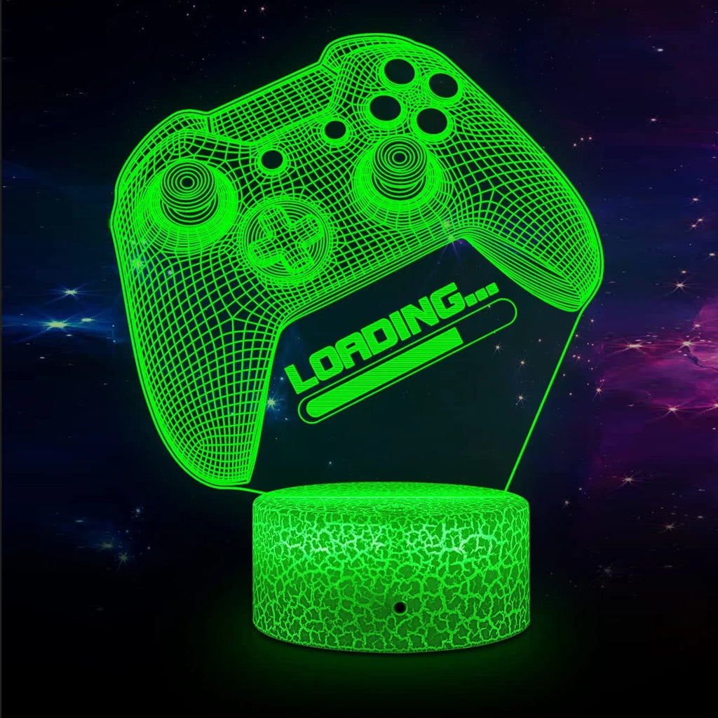 3D LED Lamp | Laser-Engraved Acrylic & Touch Remote Control