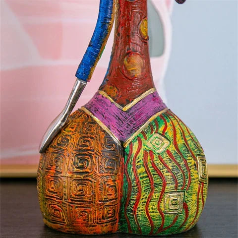 Abstract Sculpture | Handcrafted Multicolored Resin | Set of 3