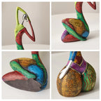 Abstract Sculpture | Handcrafted Multicolored Resin | Set of 3