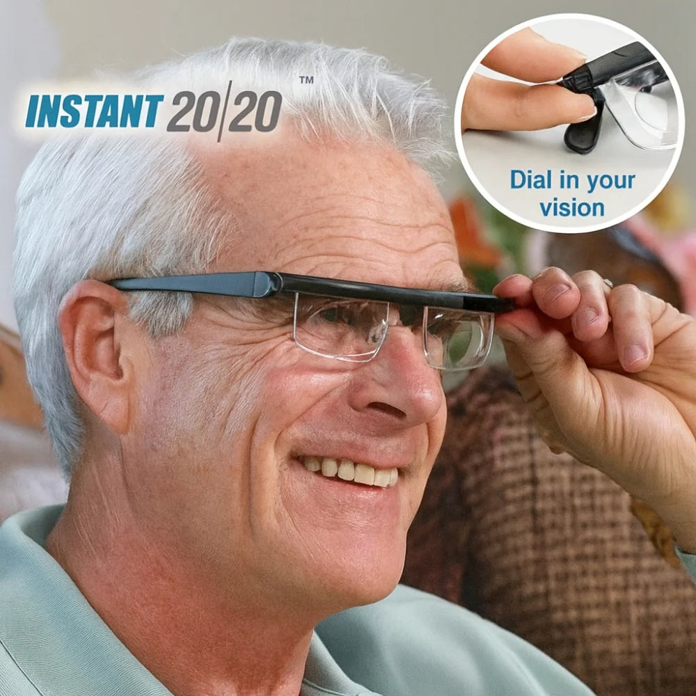 Adjustable Focus Glasses | No Prescription Needed & Impact-Resistant Lenses