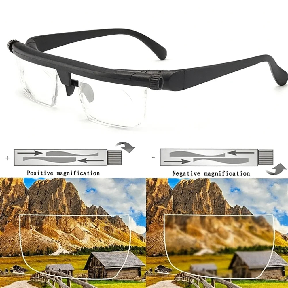 Adjustable Focus Glasses | No Prescription Needed & Impact-Resistant Lenses