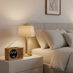 Alarm Clock | Bamboo Look FM Radio & LED Display