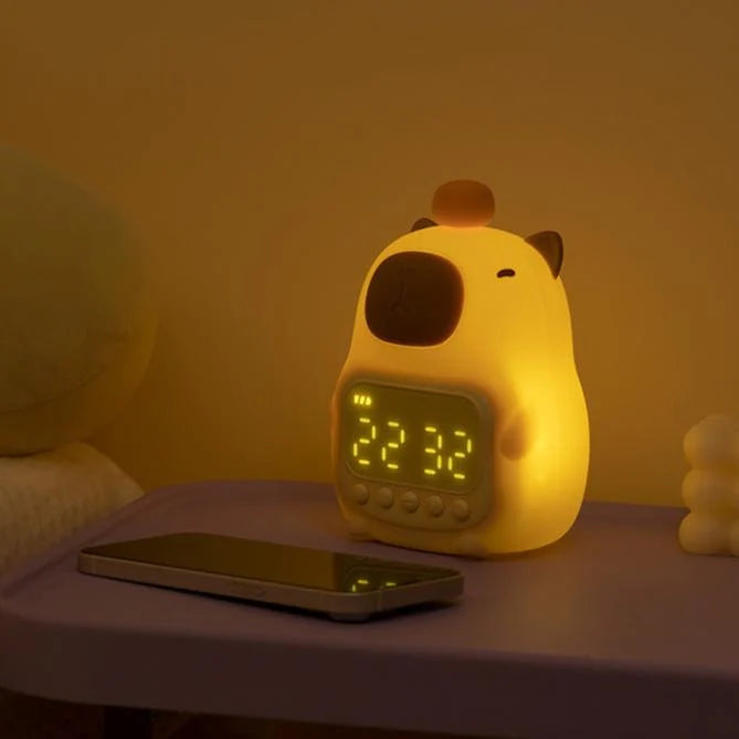 Alarm Clock & Bedside Lamp | Dimmable Light | Rechargeable