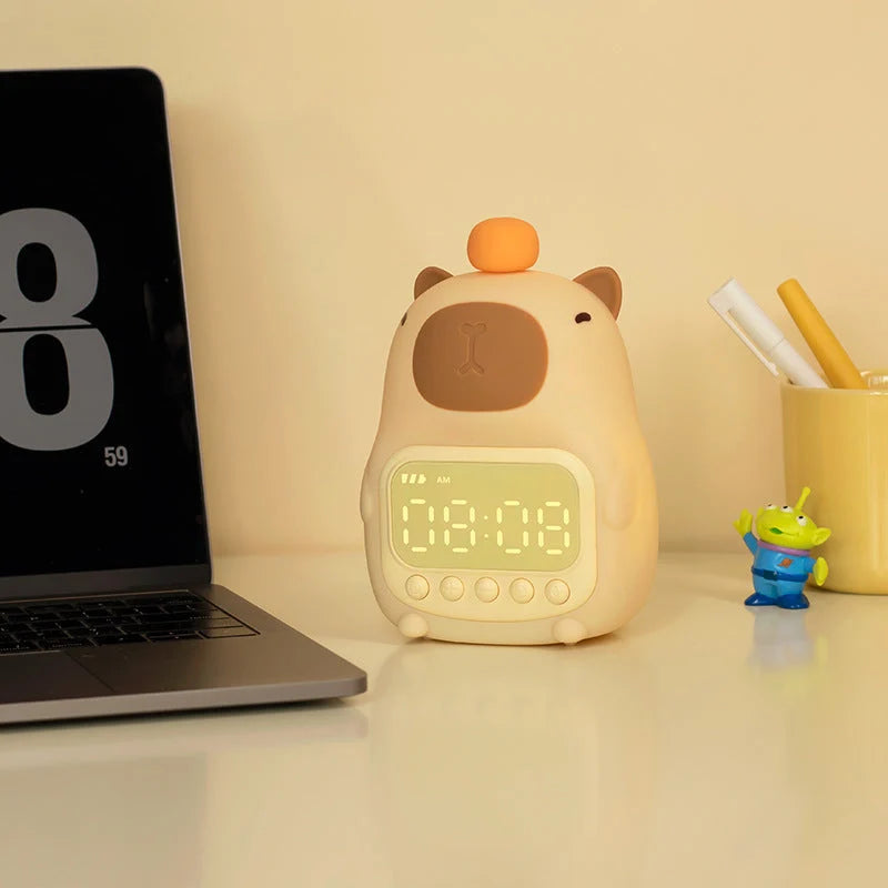 Alarm Clock & Bedside Lamp | Dimmable Light | Rechargeable