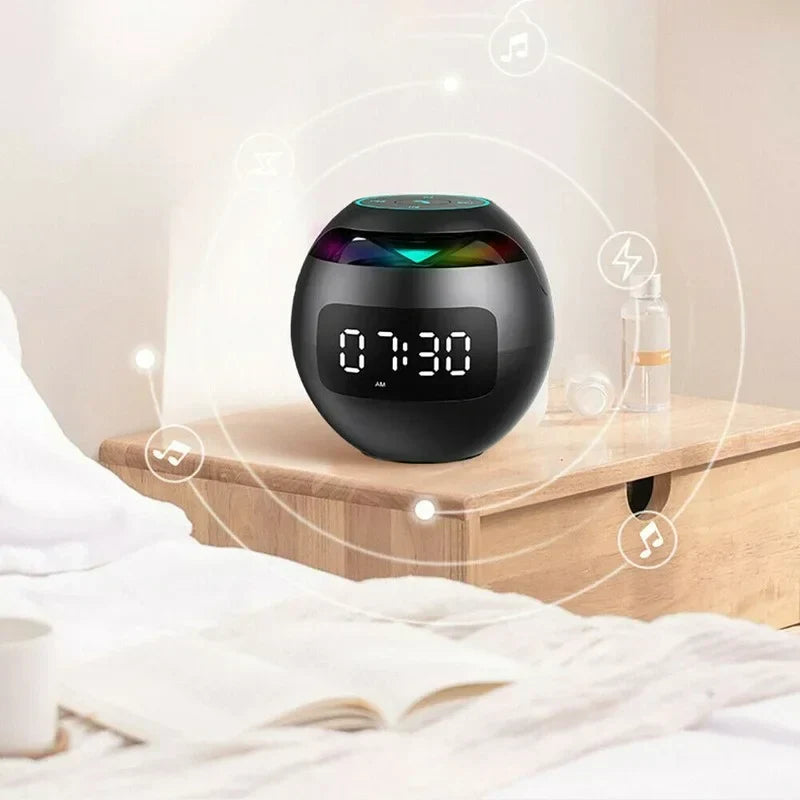 Alarm Clock | Bluetooth Speaker & Ambient Night Light | Motion-Activated Display