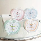 Alarm Clock | Quiet Sweep & Night Light | Crystal Apple Design