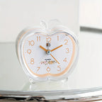 Alarm Clock | Quiet Sweep & Night Light | Crystal Apple Design