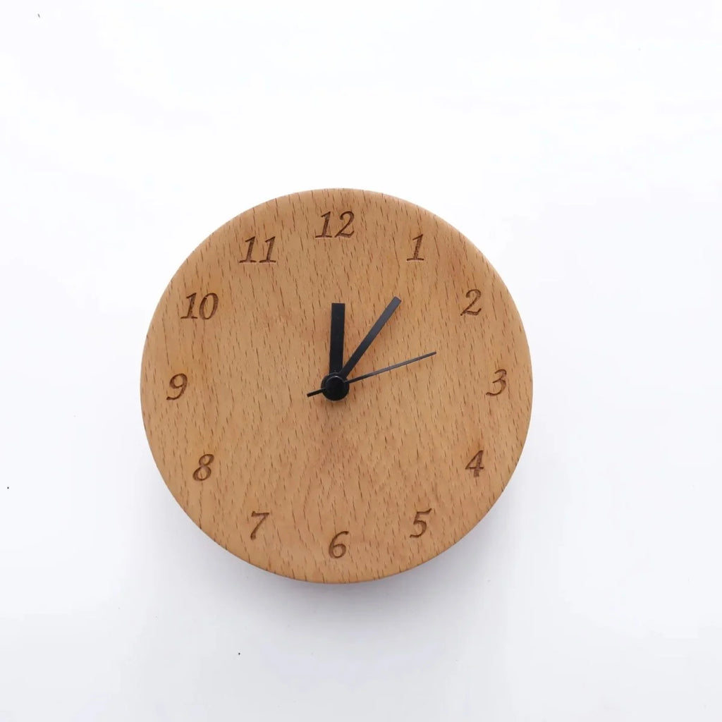 Alarm Clock | Solid Beech Wood & Silent Movement