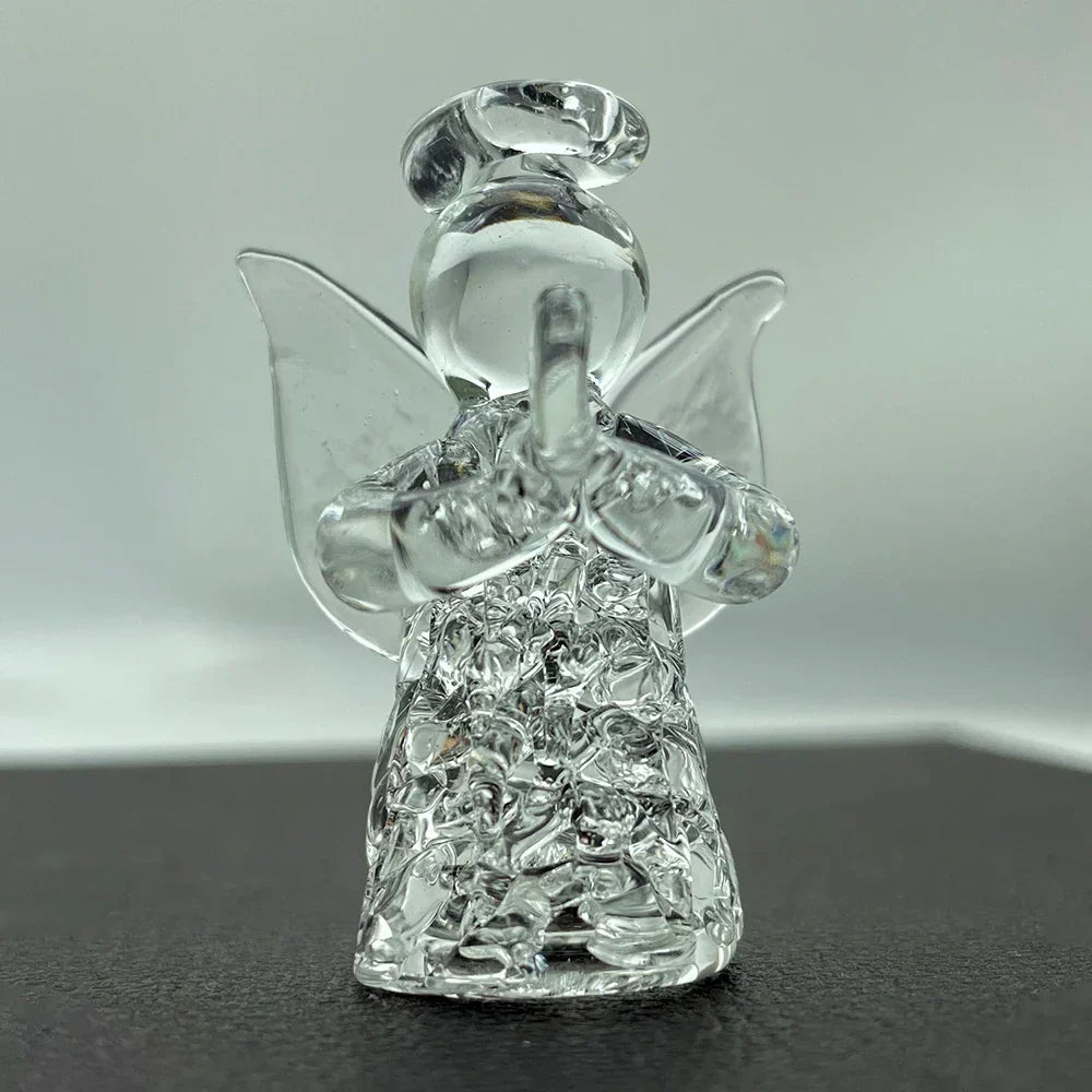 Angel Ornament | Crystal Clear Glass Mini | 4.7 cm Tall