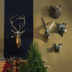 Animal Head Wall Decor | Hand-Painted & UV-Resistant Resin