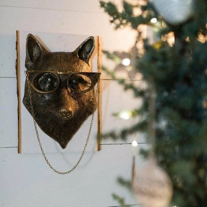 Animal Head Wall Decor | Hand-Painted & UV-Resistant Resin