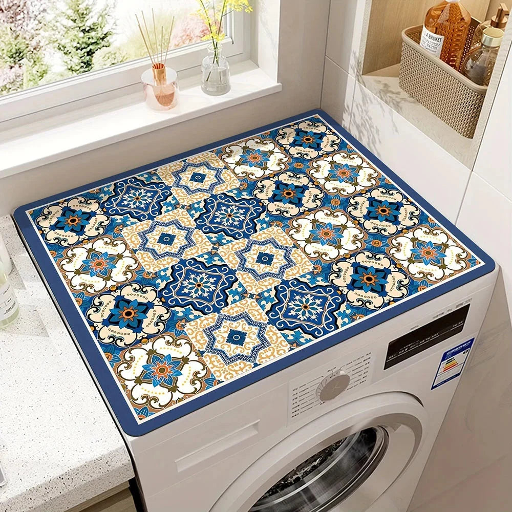 Appliance Mat | Diatomaceous Earth & Mandala Pattern | Surface Protection
