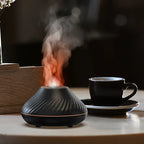 Aroma Diffuser | Soft Flame Nightlight & Ultra-Quiet Mist | 130 ml