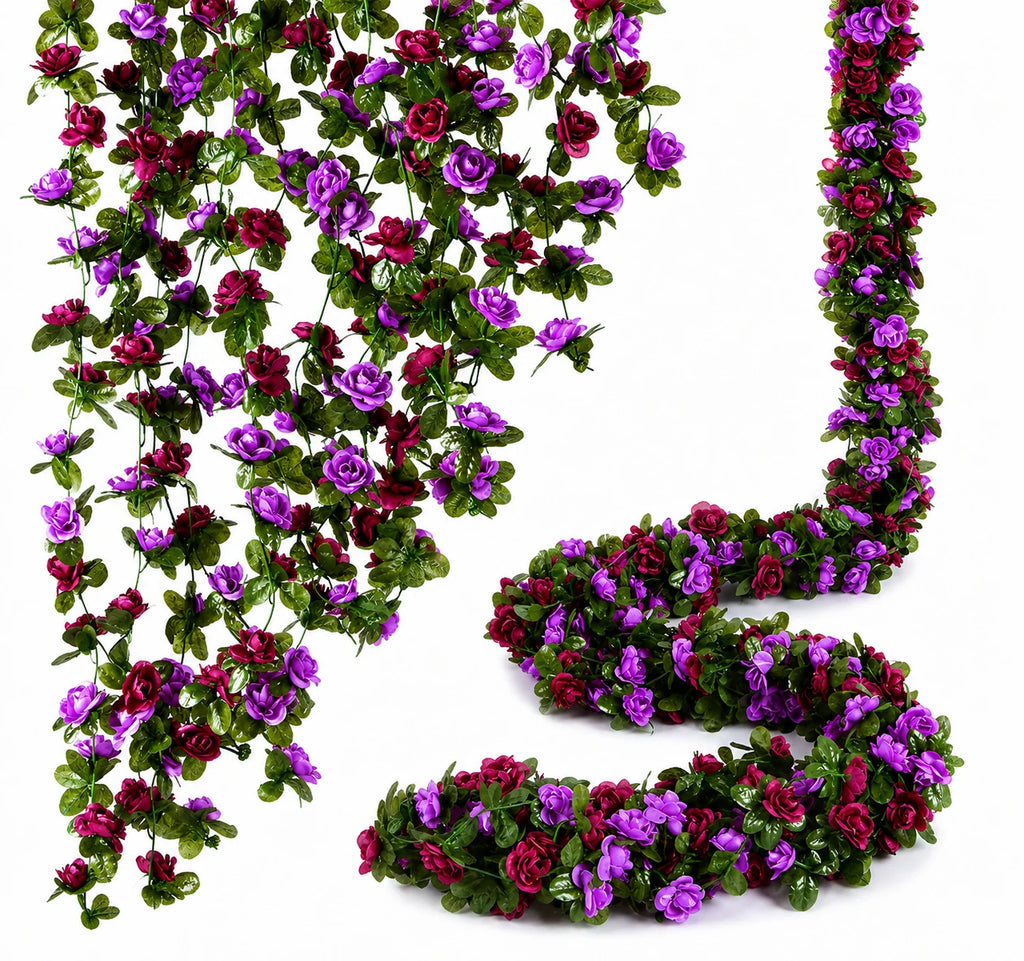 Artificial Rose Garland | Silk Roses & Long-Lasting | 230 cm