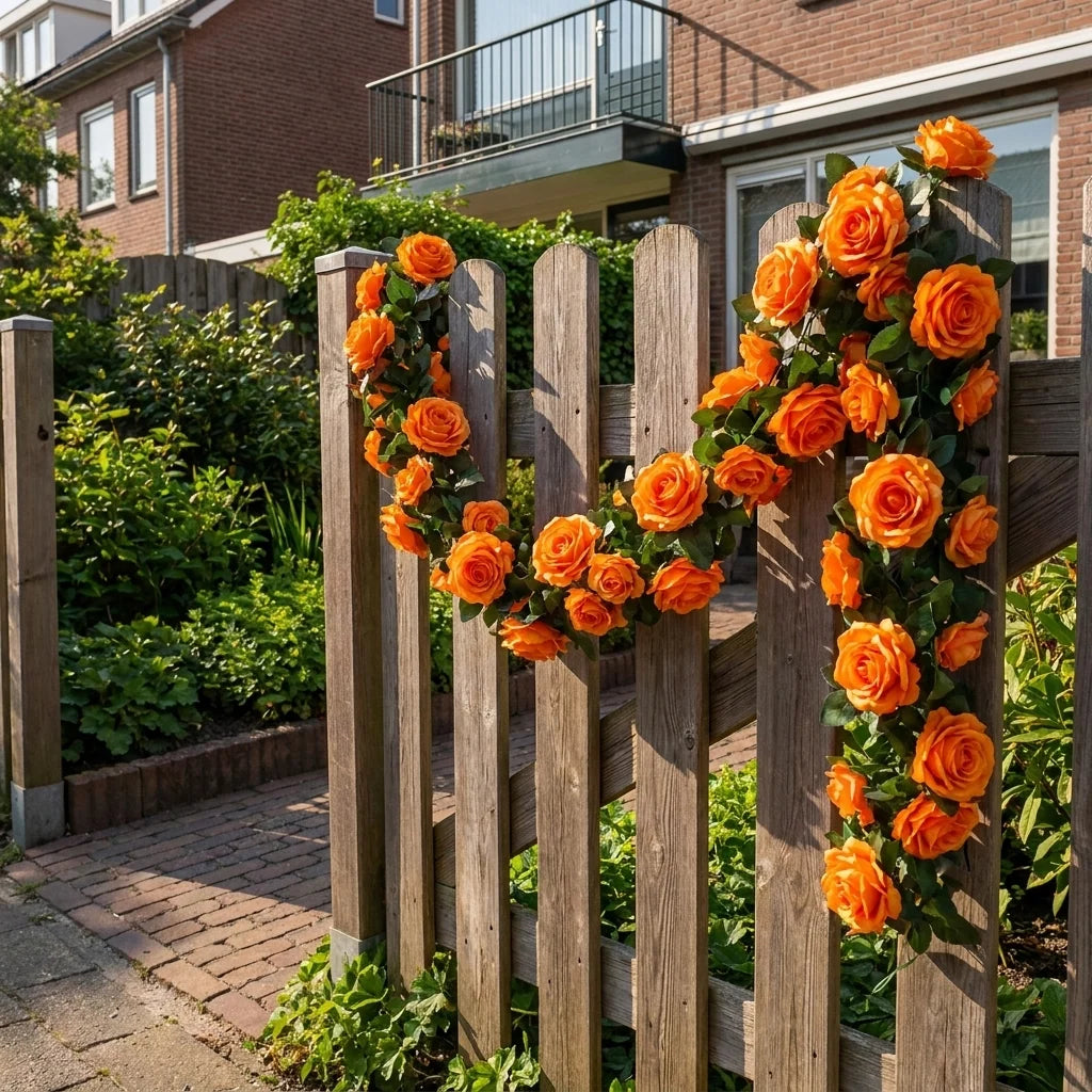 Artificial Rose Garland | Silk Roses & Long-Lasting | 230 cm