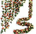 Artificial Rose Garland | Silk Roses & Long-Lasting | 230 cm