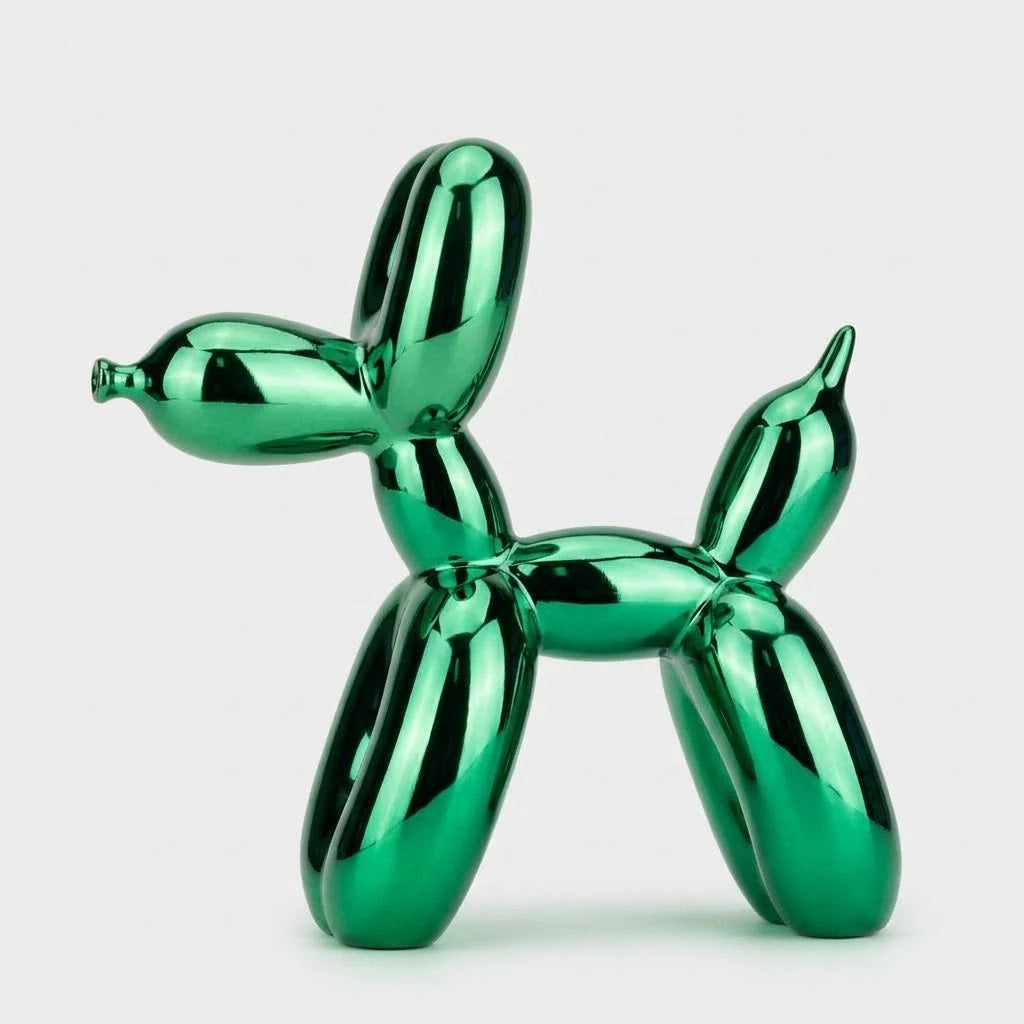 Balloon Dog Sculpture | Glossy Resin Pop-Art | Three Sizes