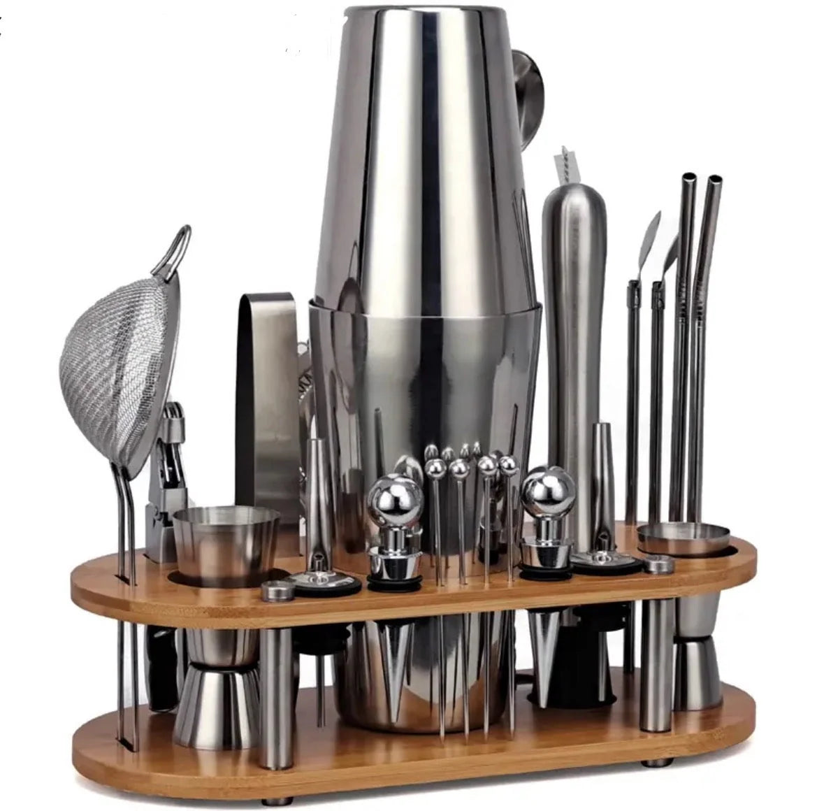 Bartender Set | Stainless Steel Cocktail Tools | Set of 23