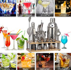 Bartender Set | Stainless Steel Cocktail Tools | Set of 23