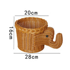 Basket | Duck-Shaped Woven | Decorative Storage