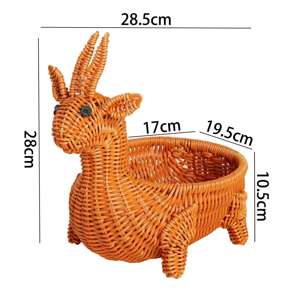 Basket | Duck-Shaped Woven | Decorative Storage