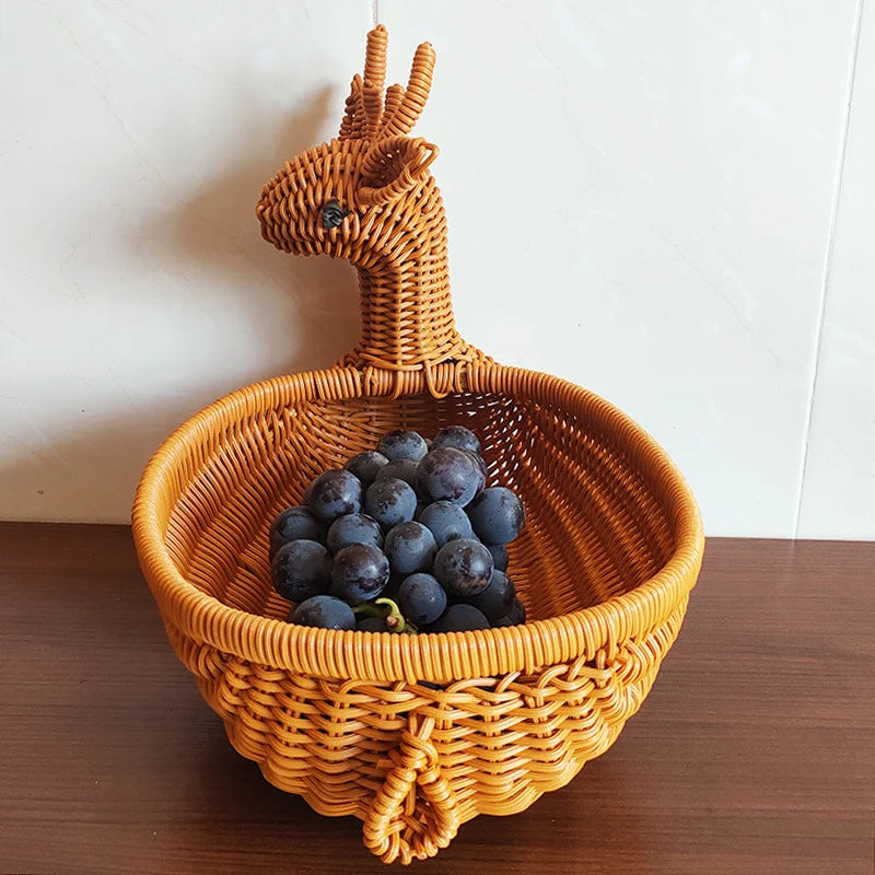 Basket | Duck-Shaped Woven | Decorative Storage