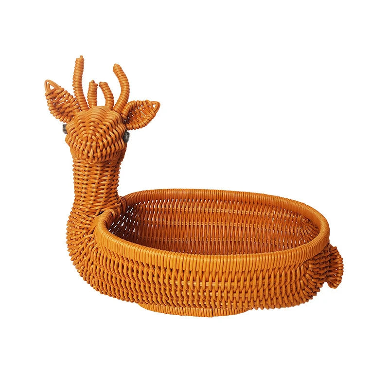 Basket | Duck-Shaped Woven | Decorative Storage