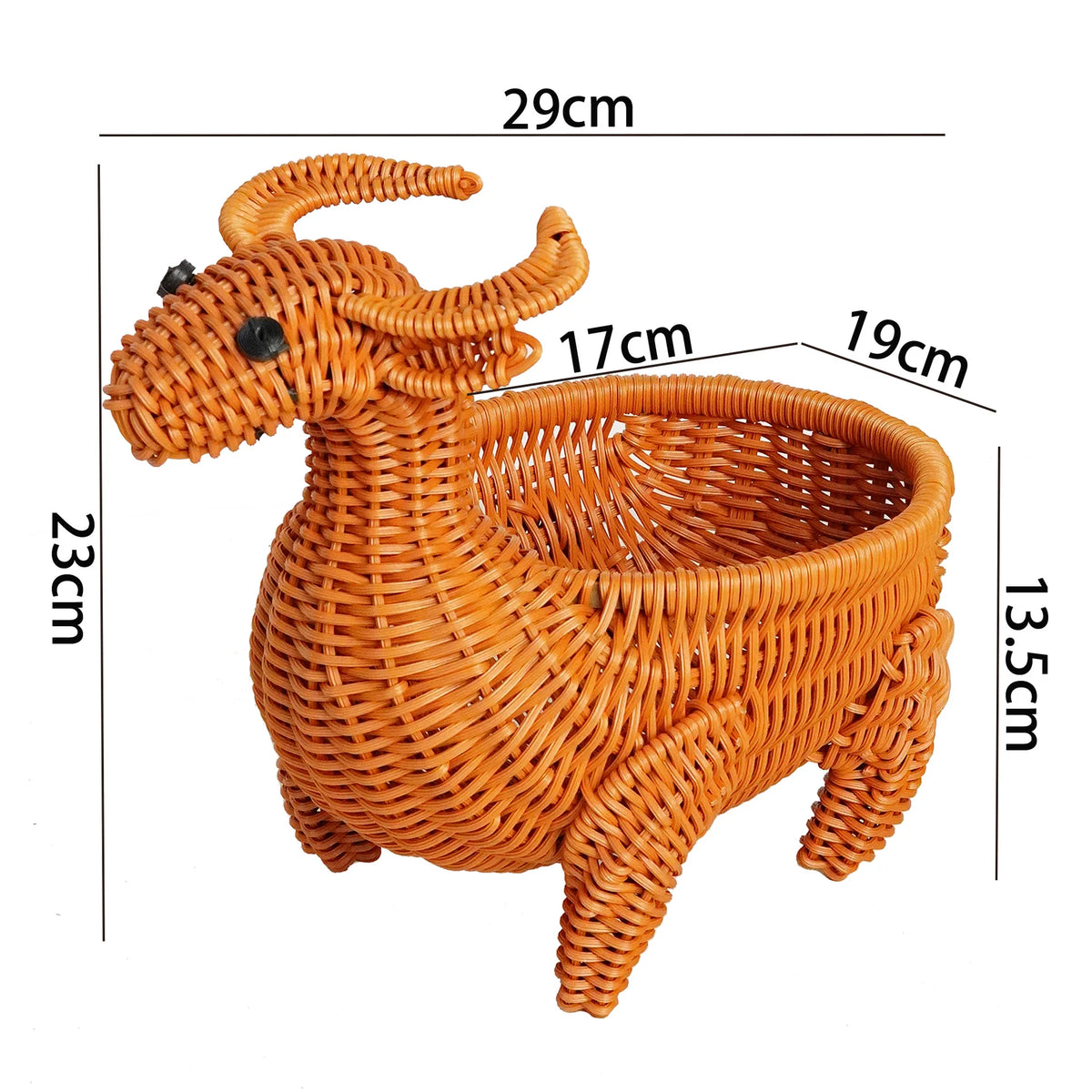 Basket | Duck-Shaped Woven | Decorative Storage