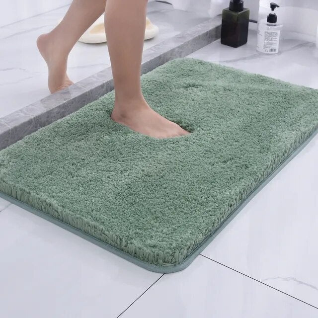 Bath Rug | Ultra-Soft Microfiber & Non-Slip Rubber Backing