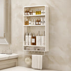 Bathroom Storage Shelf | No-Drill Adhesive Mount | Water-Resistant
