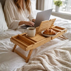 Bathtub Caddy Tray | Adjustable Bamboo | Multi-Purpose