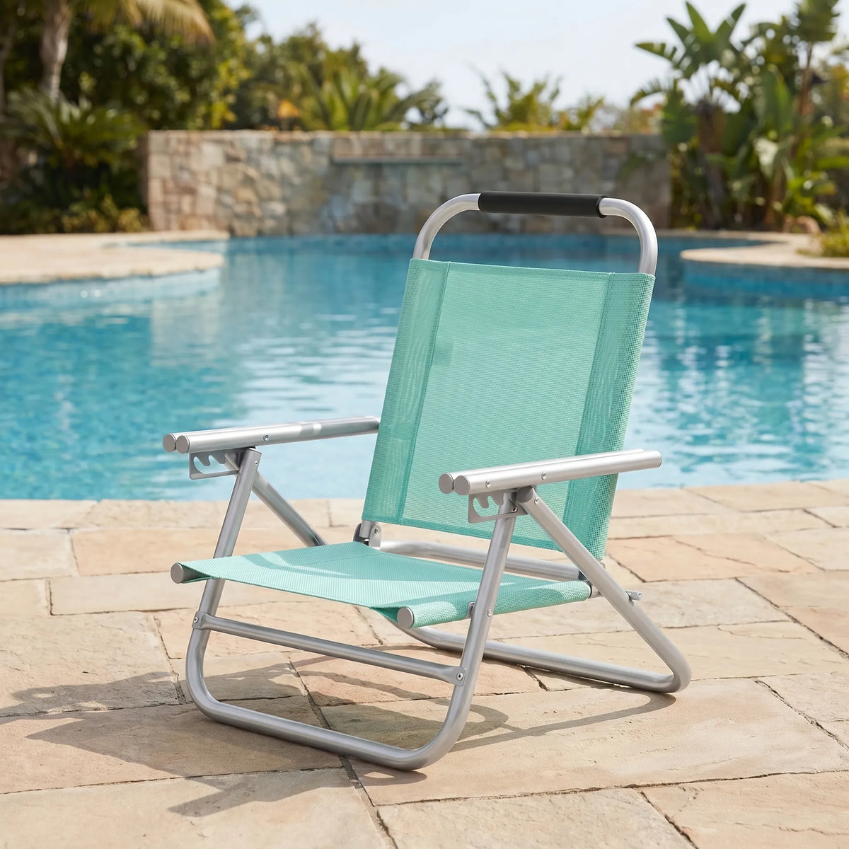 Beach Chair | Lightweight Folding & 4-Position Adjustable Backrest