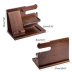 Bedside Docking Station | Elegant Wood Phone & Watch Organizer