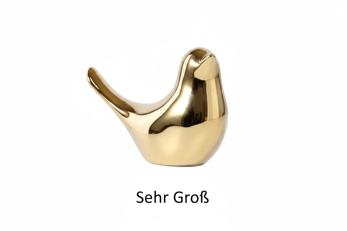 Bird Figurine | White Porcelain Decorative Accent