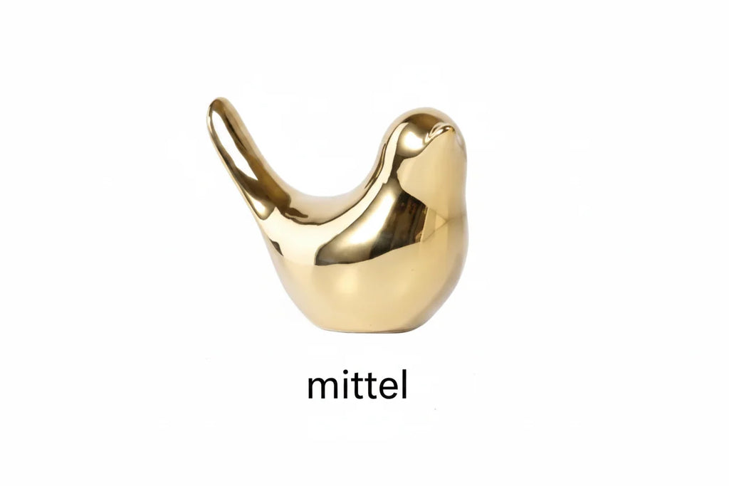 Bird Figurine | White Porcelain Decorative Accent