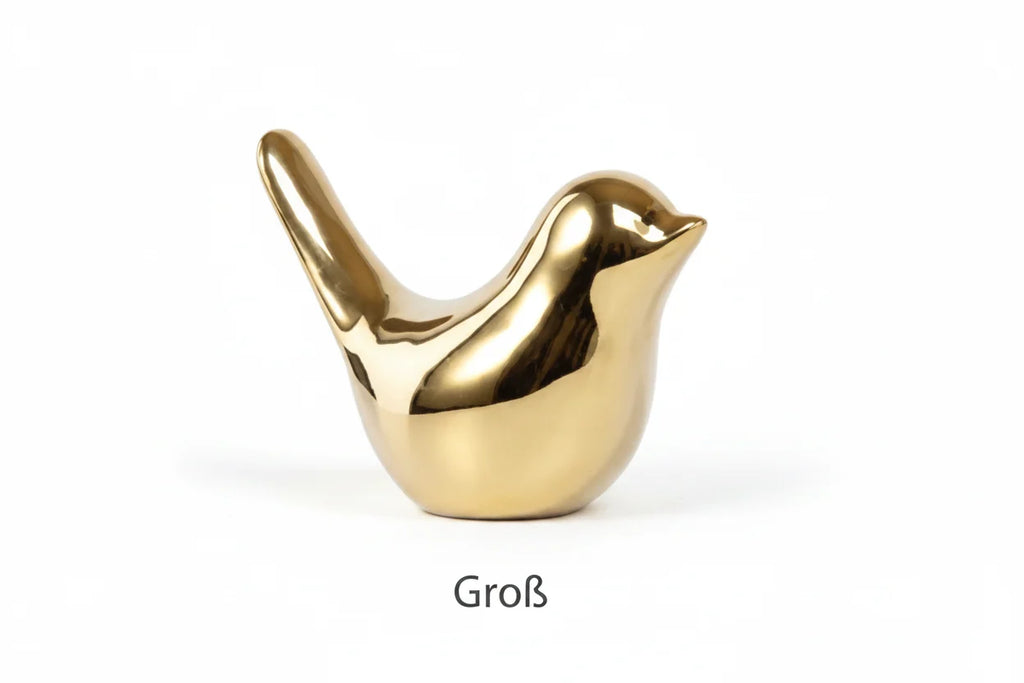 Bird Figurine | White Porcelain Decorative Accent