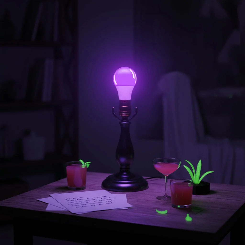 Black Light Bulb | UV Glow Effect & Standard Fitting | Indoor/Outdoor