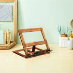Book Stand | Adjustable Reading Angle & Portable Wood Design