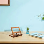 Book Stand | Adjustable Reading Angle & Portable Wood Design